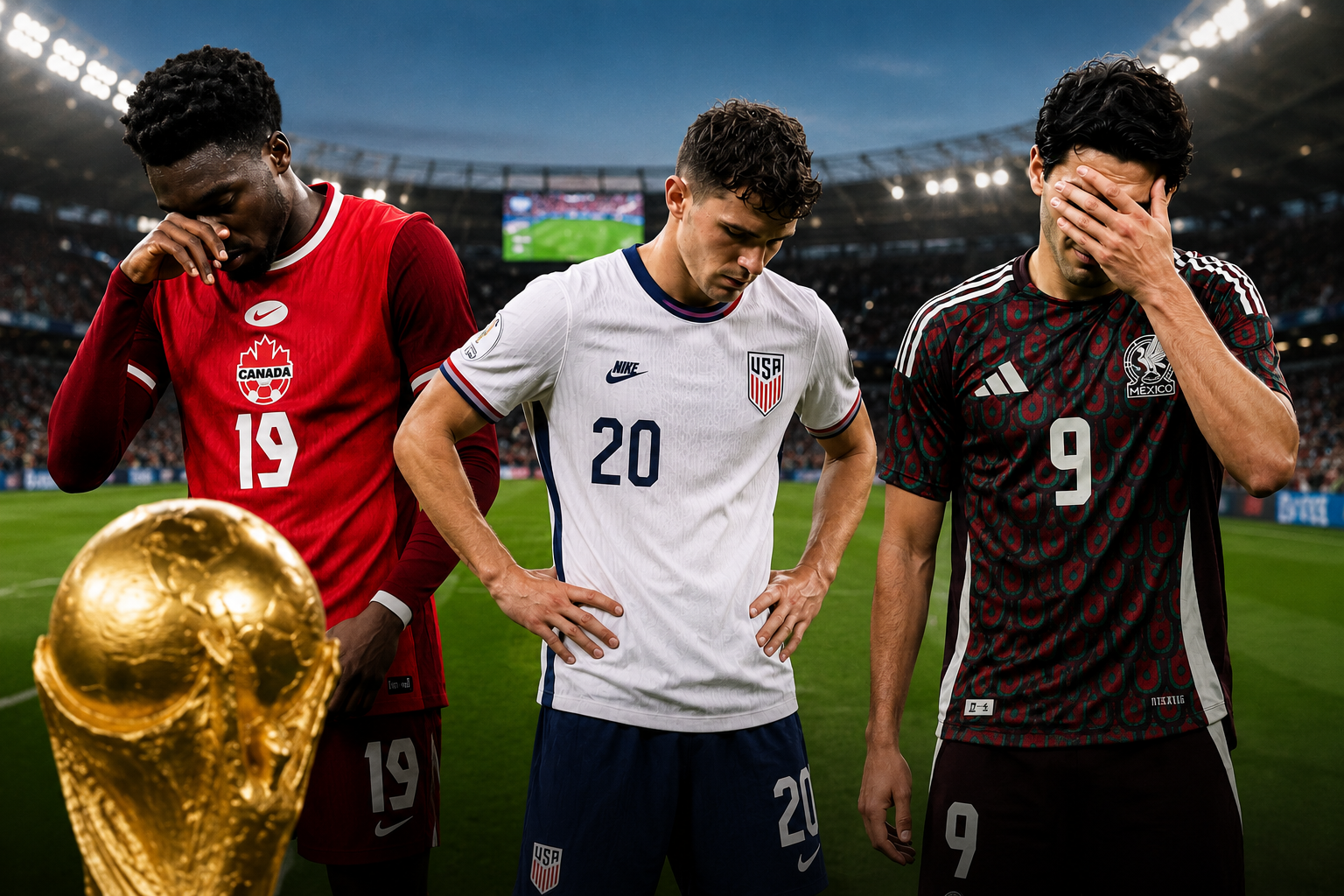 Las tres anfitrionas del Mundial 2026 quedaron eliminadas en los octavos de final